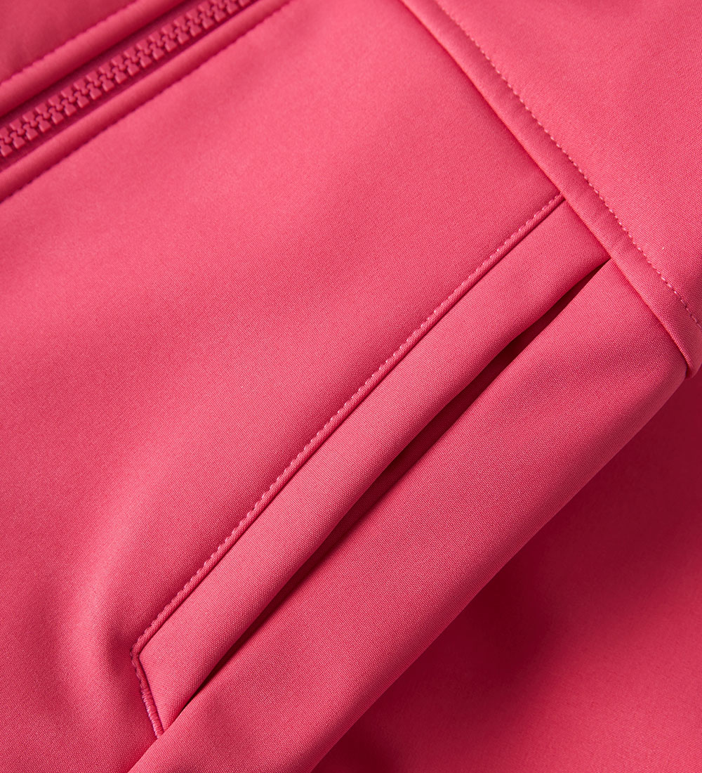 Name It Softshell Jacket w. Fleece - NmfAlfa08 - Carmine w. Magi