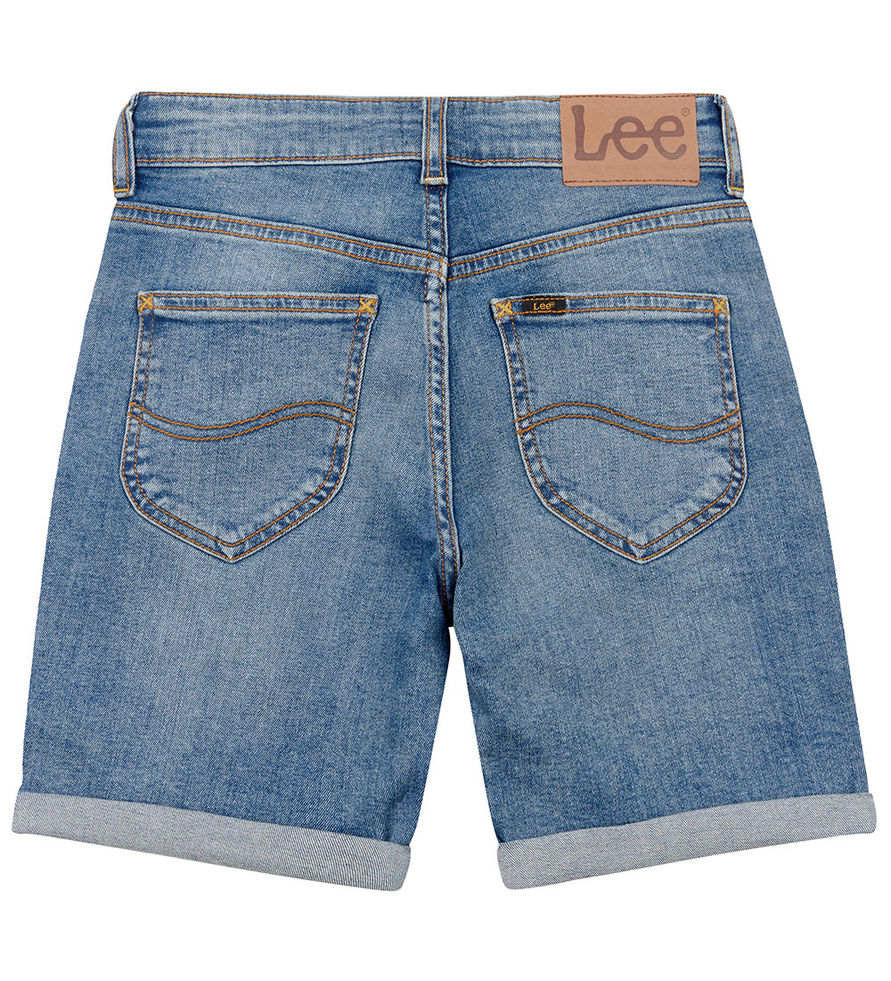 Lee Shorts - Denim - getragene Waschung