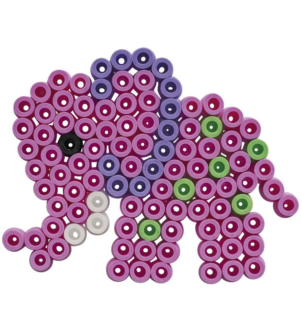 Hama Maxi Beads and Pin plate - 600 pcs - Elephant