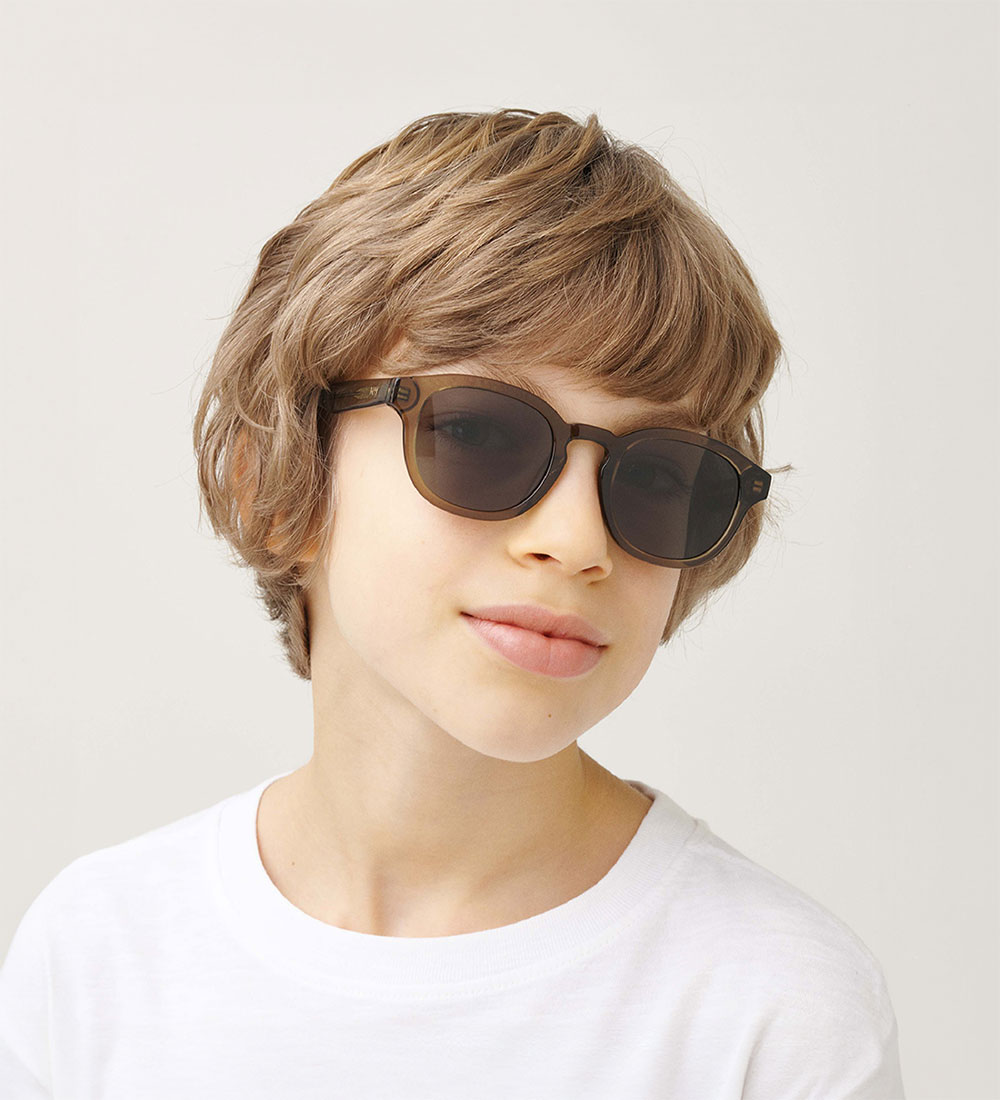 MessyWeekend Kids Sunglasses - Bille The Kid - Bottle Green