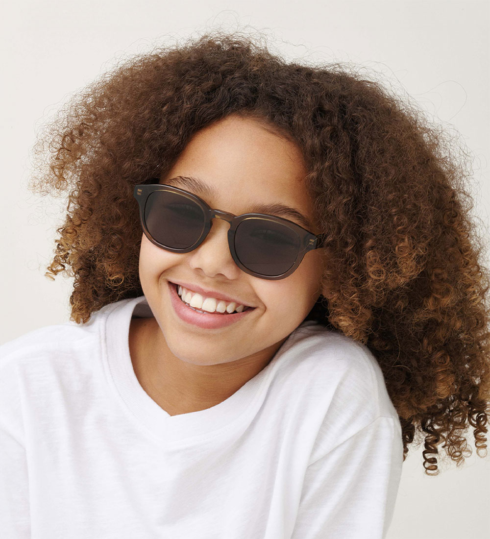 MessyWeekend Kids Sunglasses - Bille The Kid - Bottle Green