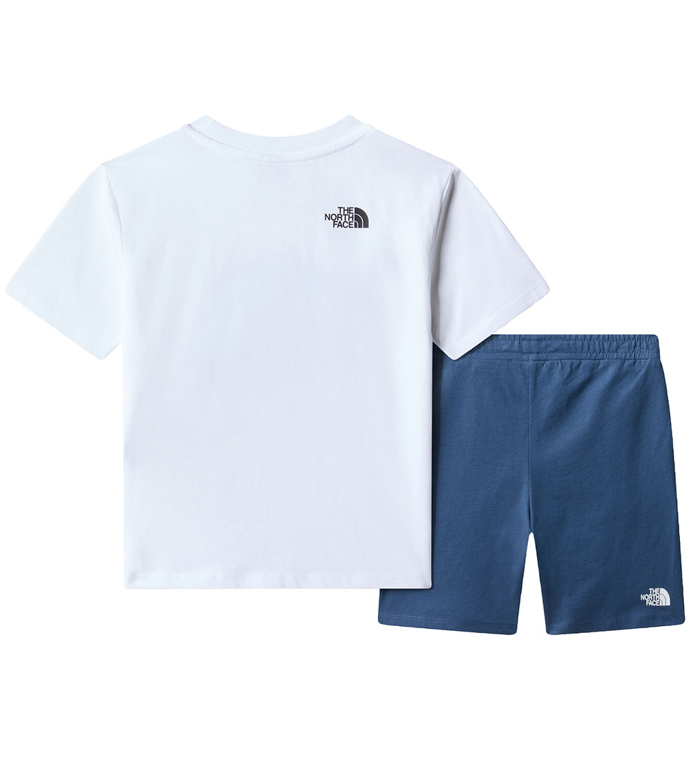 The North Face Shorts Set - T-shirt/Shorts - White/Shady Blue