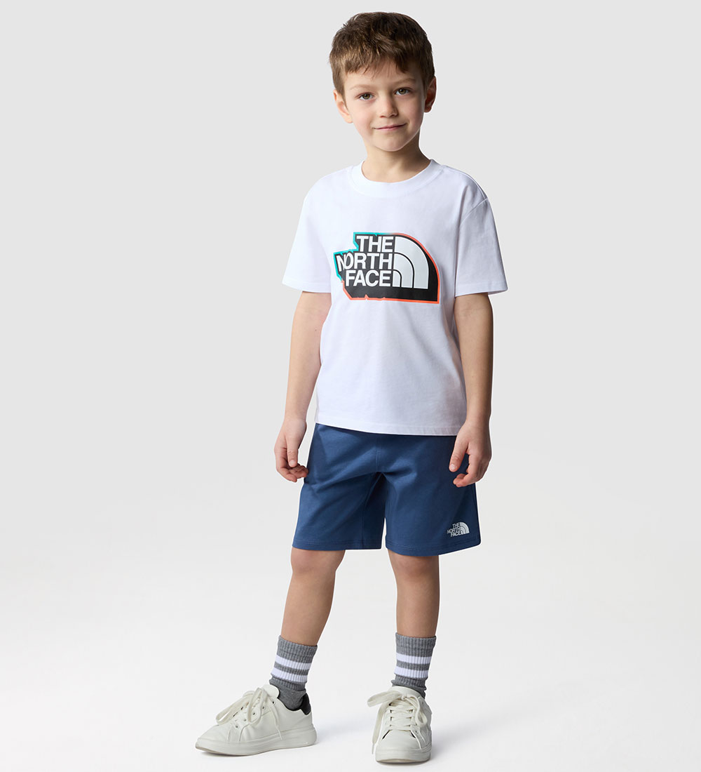 The North Face Shorts Set - T-shirt/Shorts - White/Shady Blue