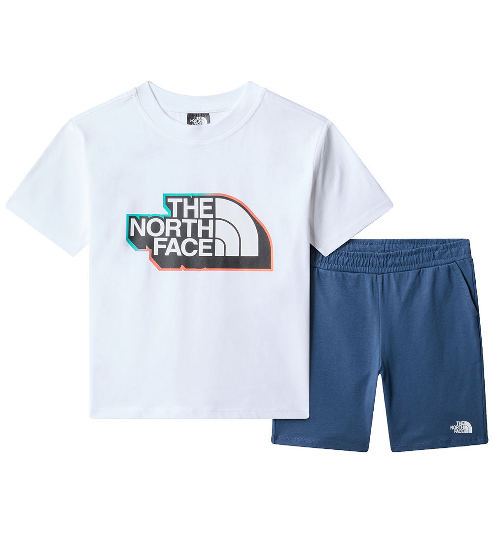 The North Face Shorts Set - T-shirt/Shorts - White/Shady Blue