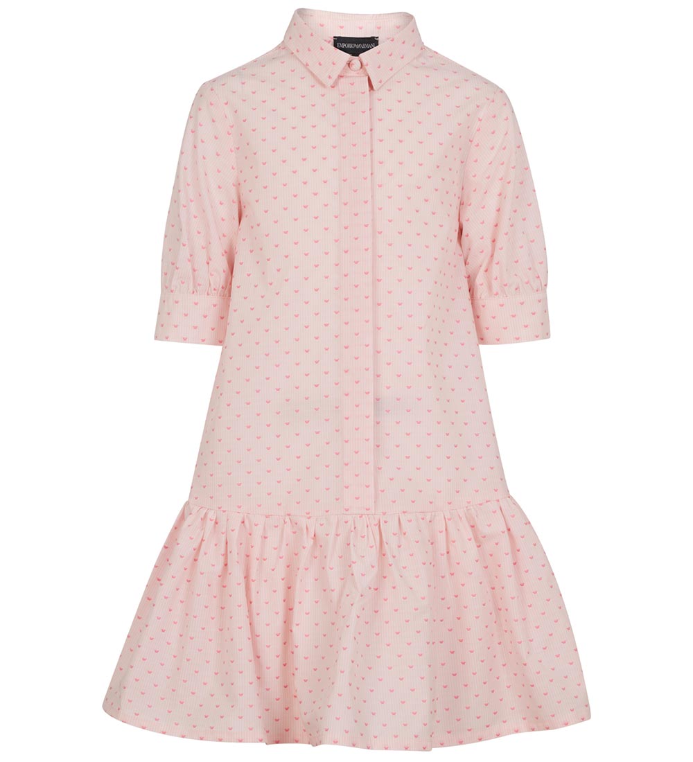 Emporio Armani Klänning - Rosa m. Logotyper