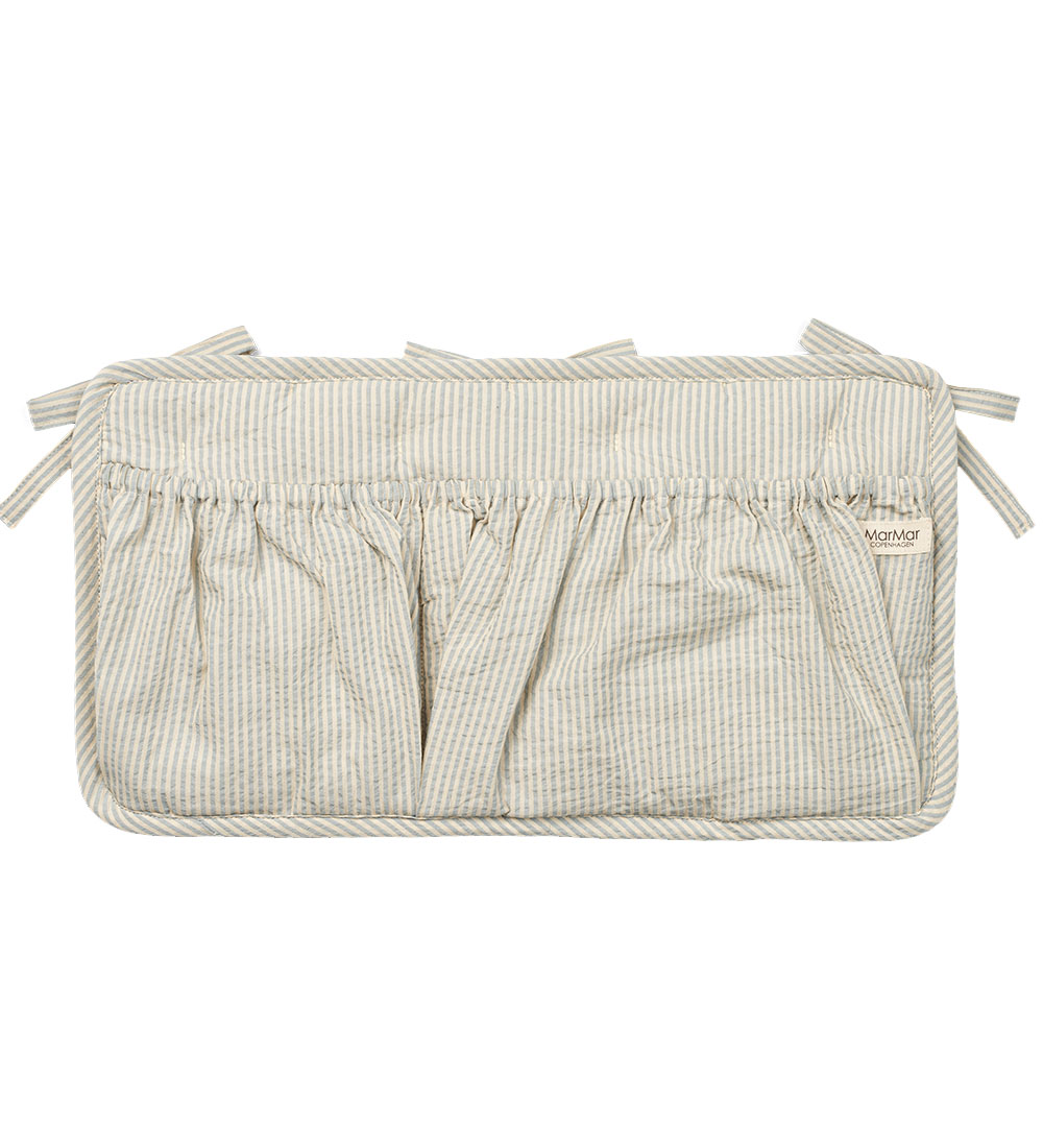 MarMar Rúmvasi - 40x24 cm - Blue Stone Stripe