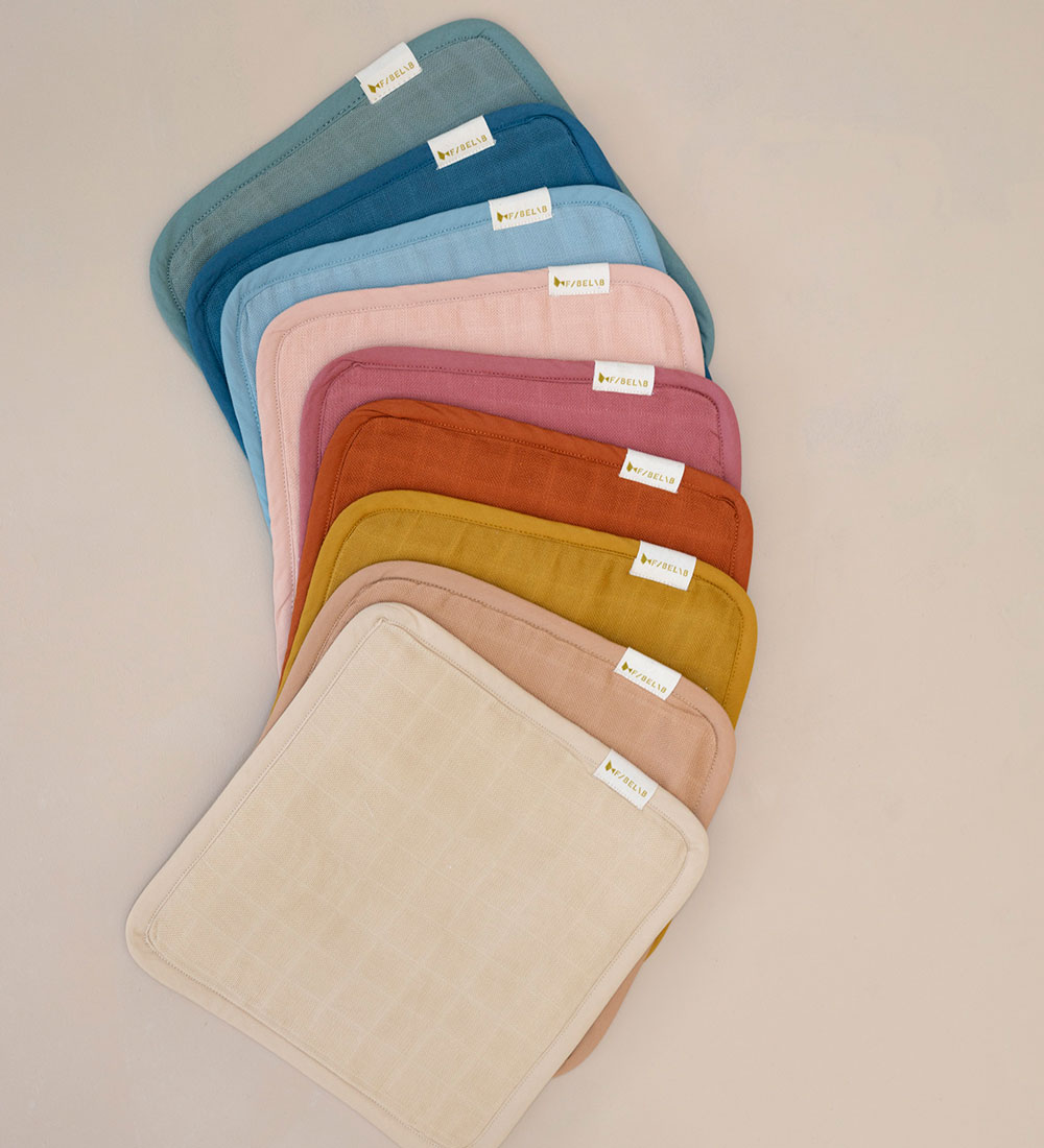 Fabelab Washcloths - 4-Pack - 22x22 cm - Dusty Rose Mix