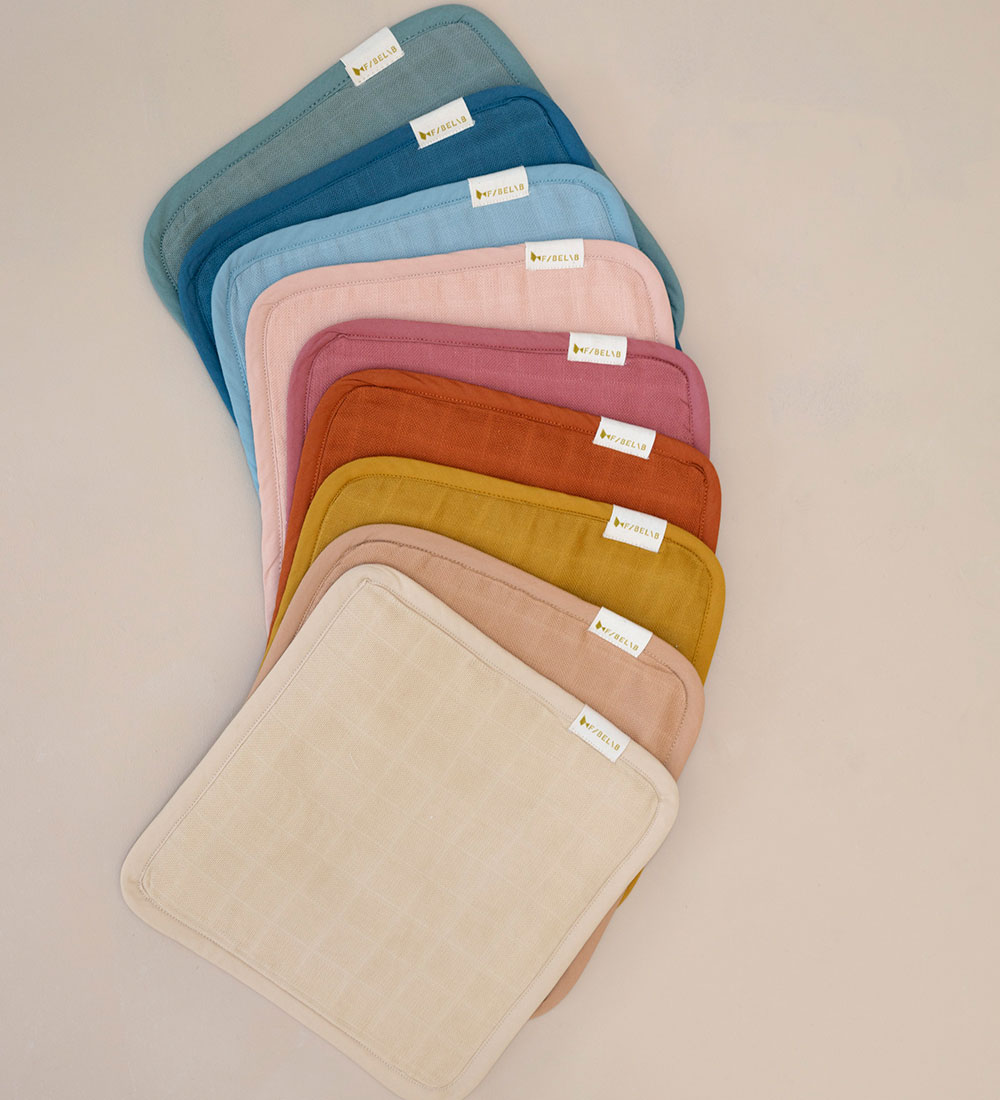 Fabelab Washcloths - 4-Pack - 22x22 cm - Blue Spruce