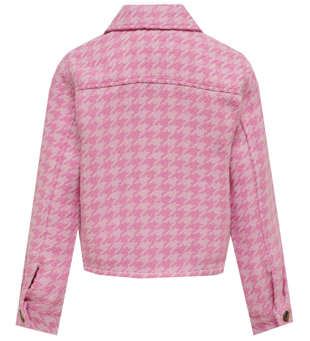 Kids Only Jacket - KogKimmie - Begonia Pink Checks Pirouette