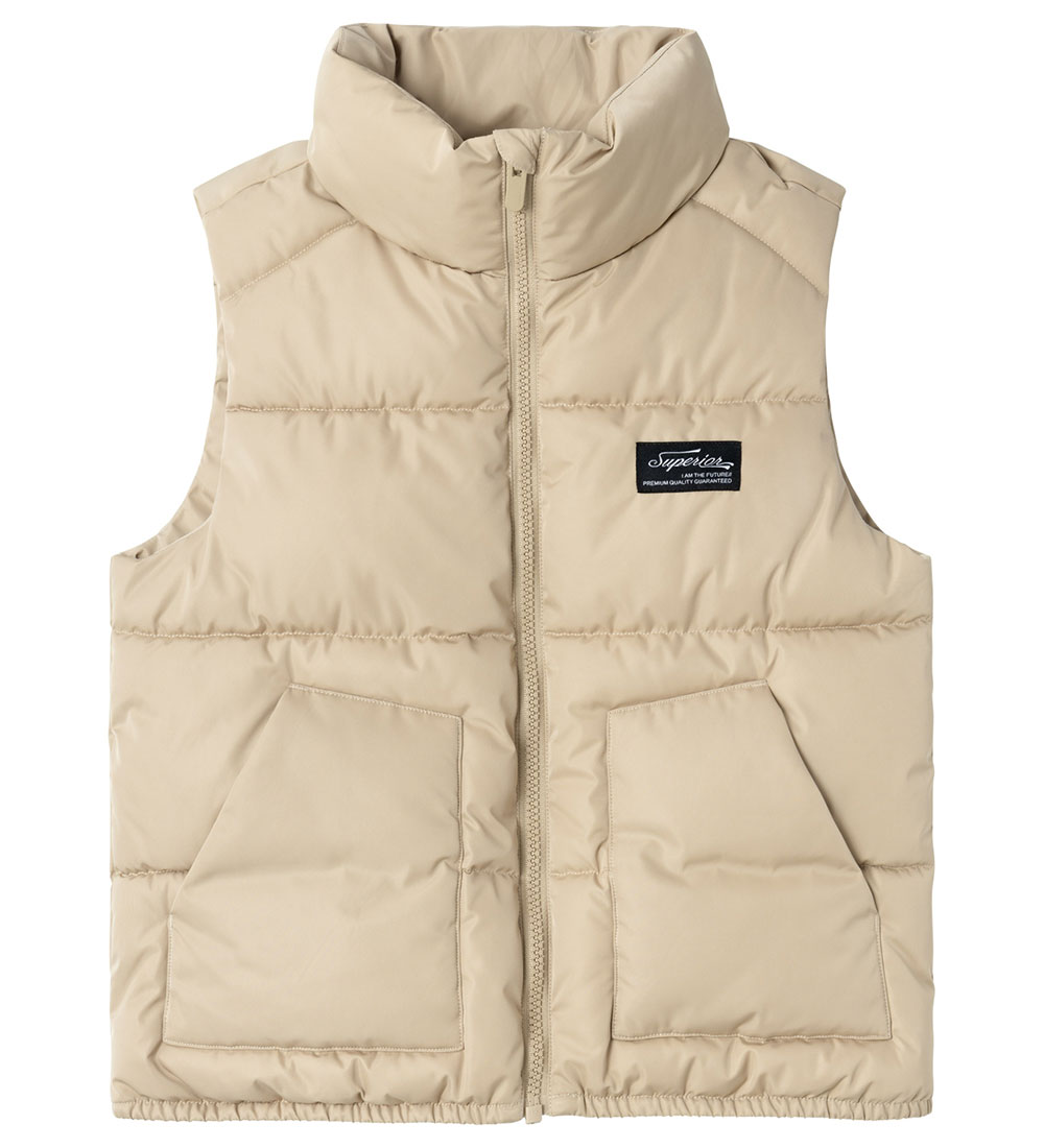 Name It Puffer Vest - NkmMambo - White Pepper