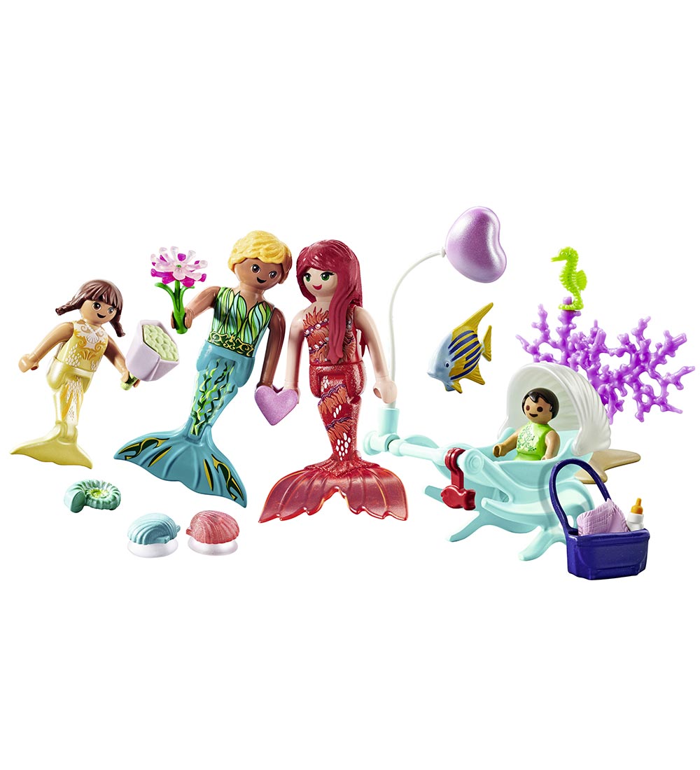 Playmobil Princess Magic - Loving Mermaid Family - 30 Parts - 71