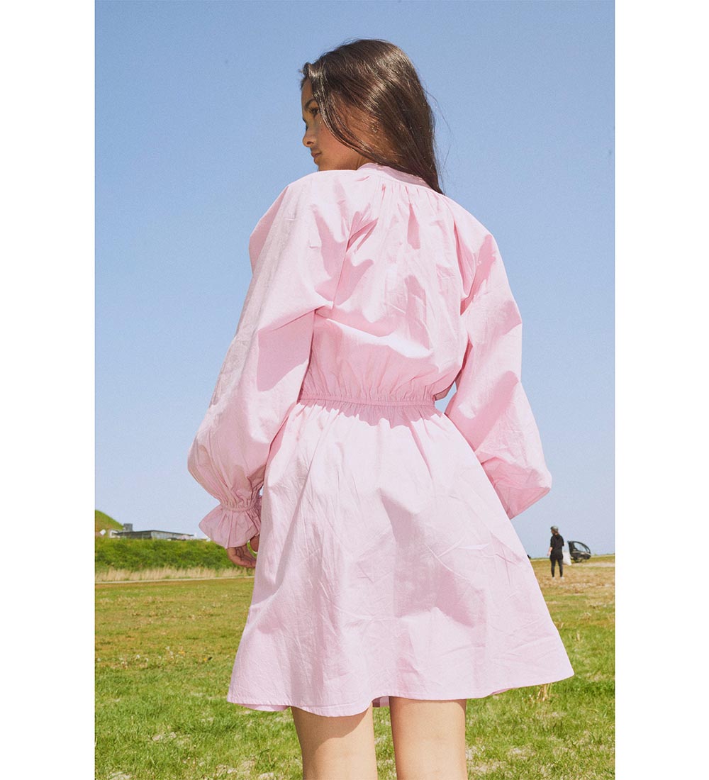 Designers Remix Klänning - Serena Raglan - Baby Pink