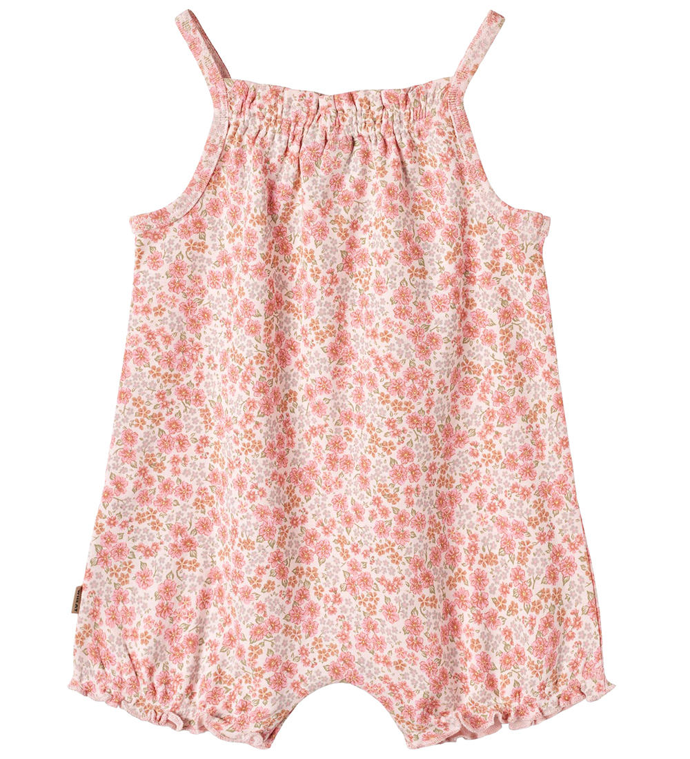Wheat Summer Romper - Senia - Rose Flowers