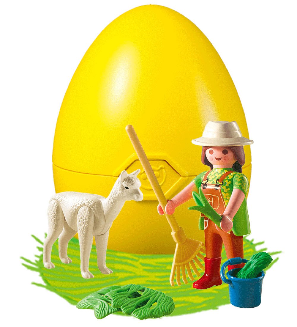Playmobil City Life Easter egg - Pet sitter with Alpaca - 4944 -