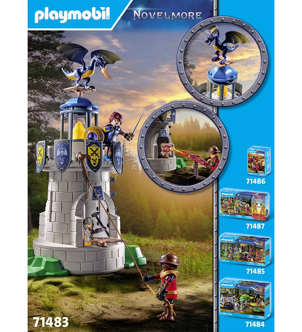 Playmobil Novelmore - Riddertårn w. Blacksmith And Dragon - 7148