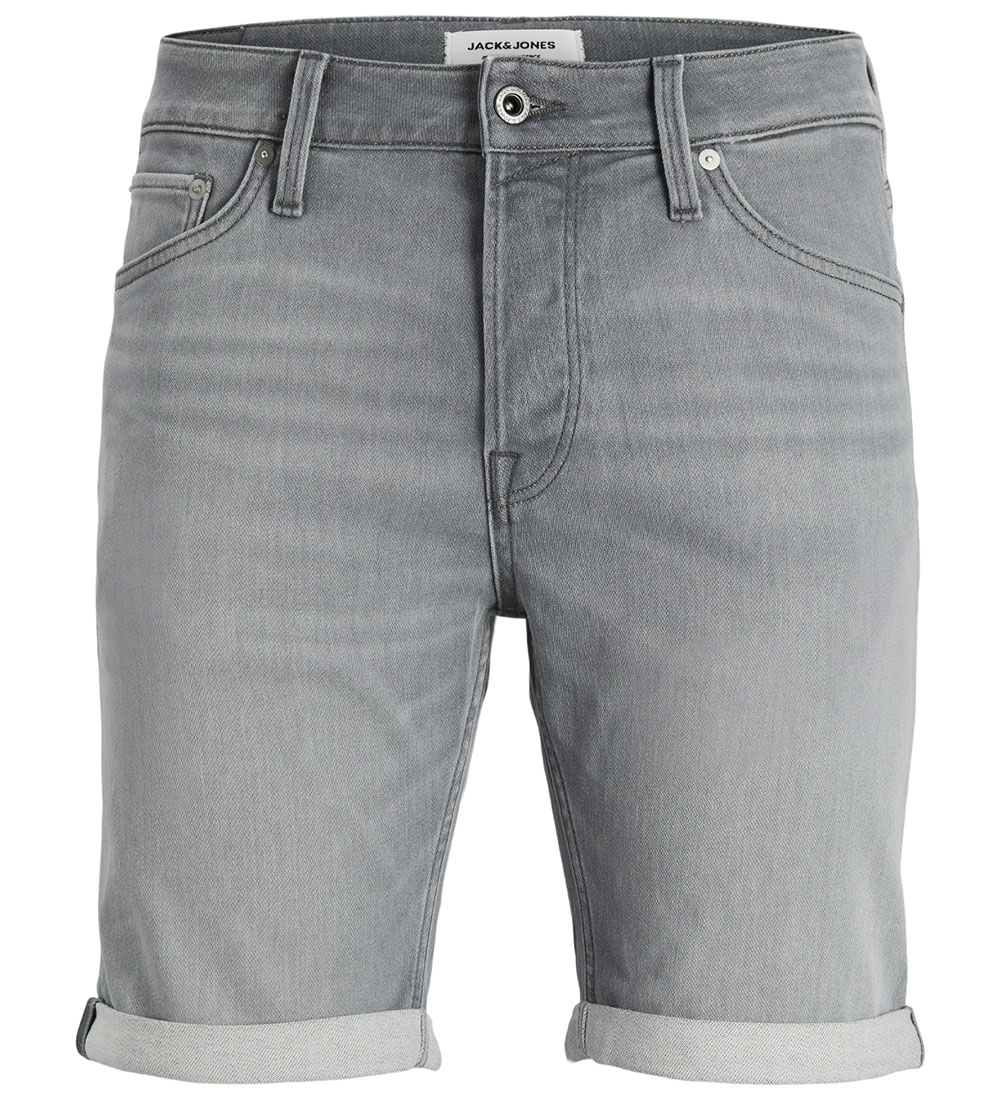 Jack & Jones Stuttbuxur - JjiRick - Grey Gallaefni