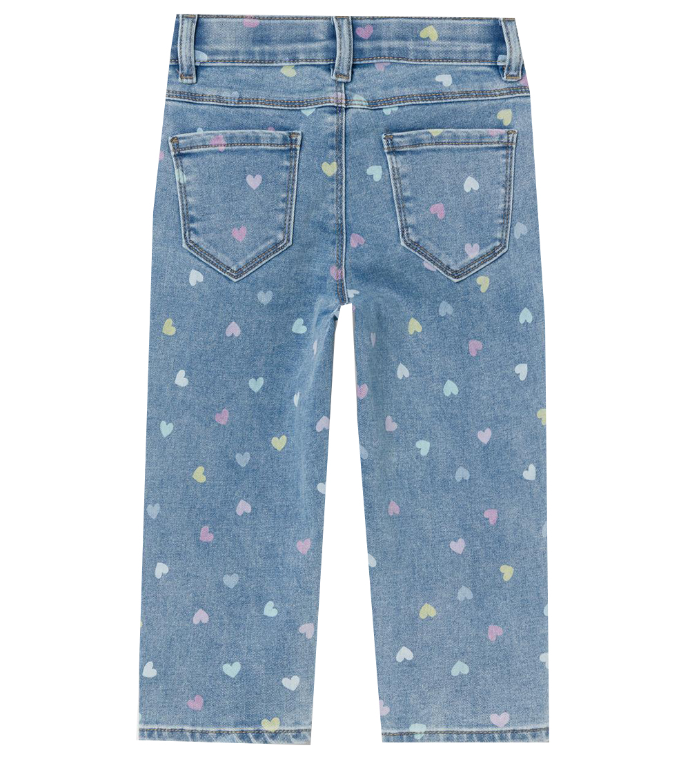 Name It Jeans - NmfBella - Medium+ Blue Denim/Hearts