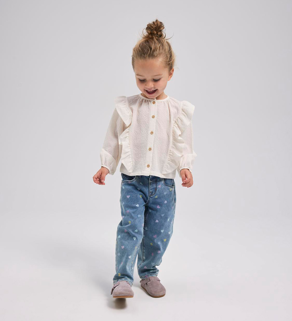 Name It Jeans - NmfBella - Medium+ Blue Denim/Hearts