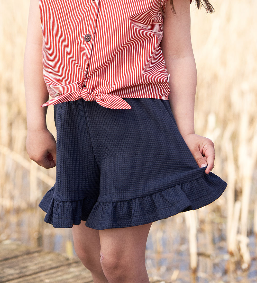 Müsli Shorts - Waffle Frill - Night Blue