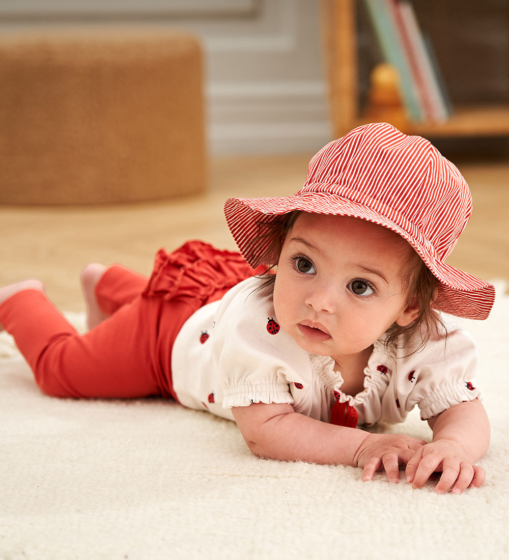 Müsli Solhatt - Poplin Stripe - Balsam Cream/Apple Ed