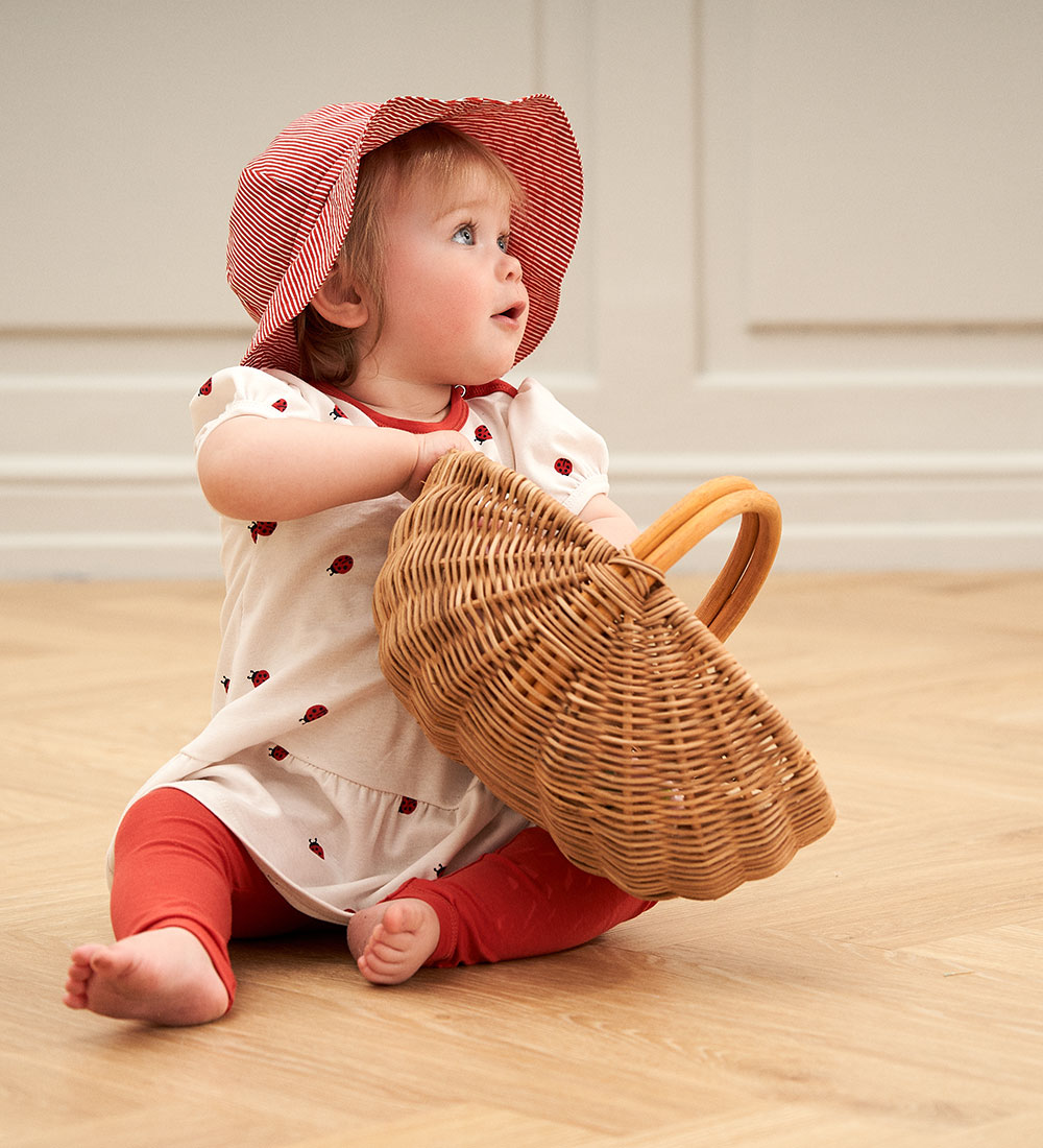 Müsli Solhatt - Poplin Stripe - Balsam Cream/Apple Ed