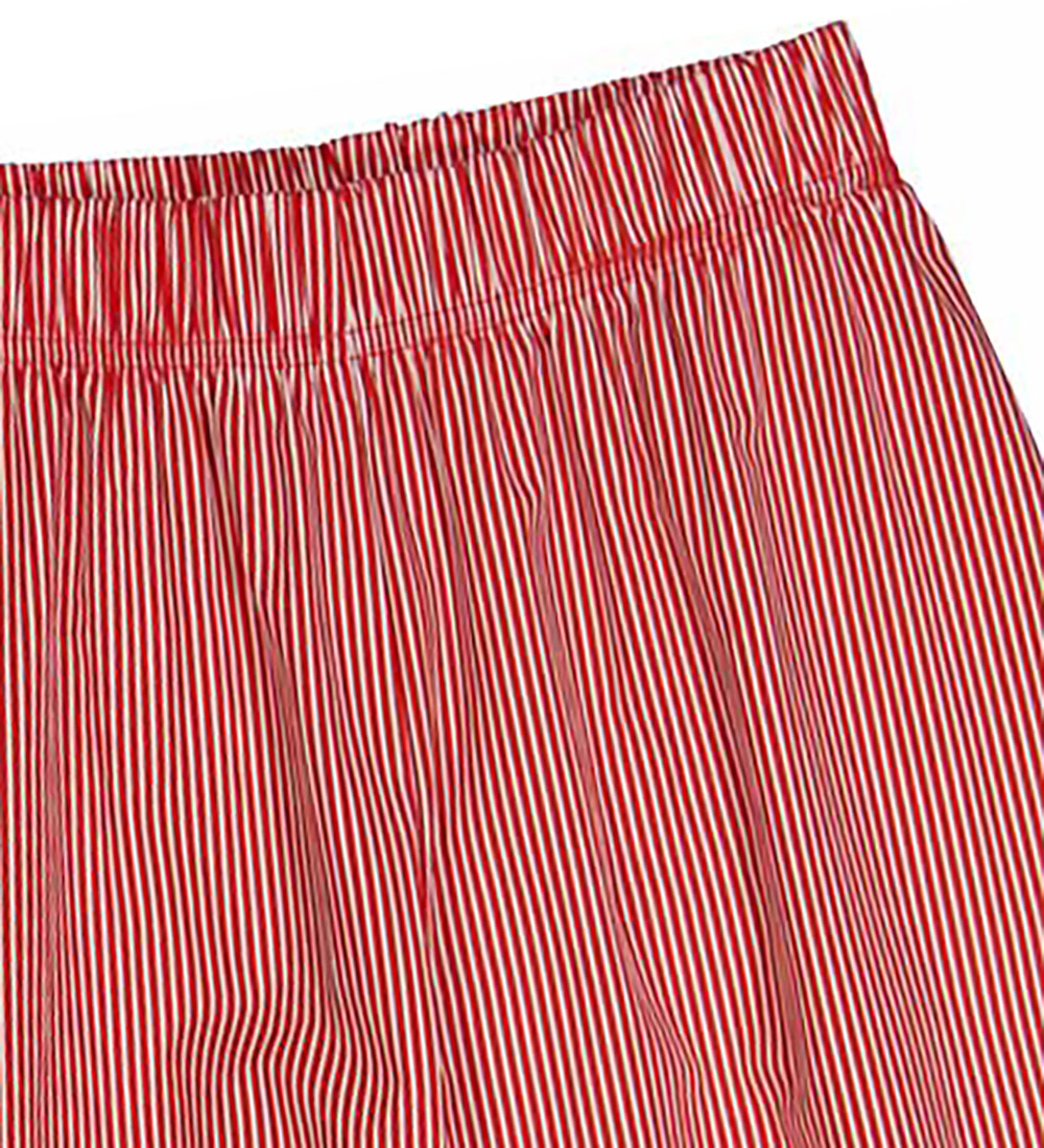 Müsli Trousers - Poplin Stripe Waist - Conditioner Cream/Apple R