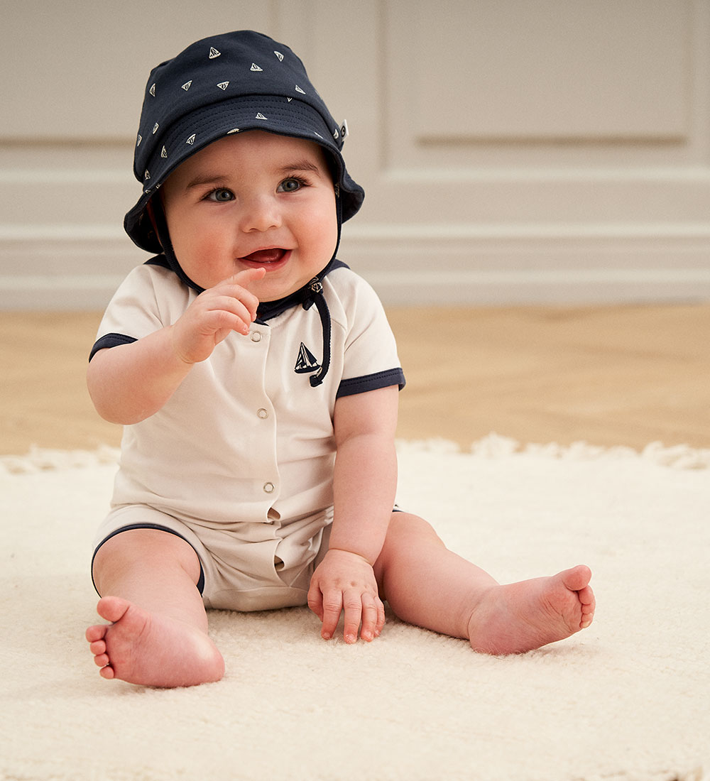 Müsli Bucket Hat - Sailboat Bucket - Night Blue/Conditioner Crea