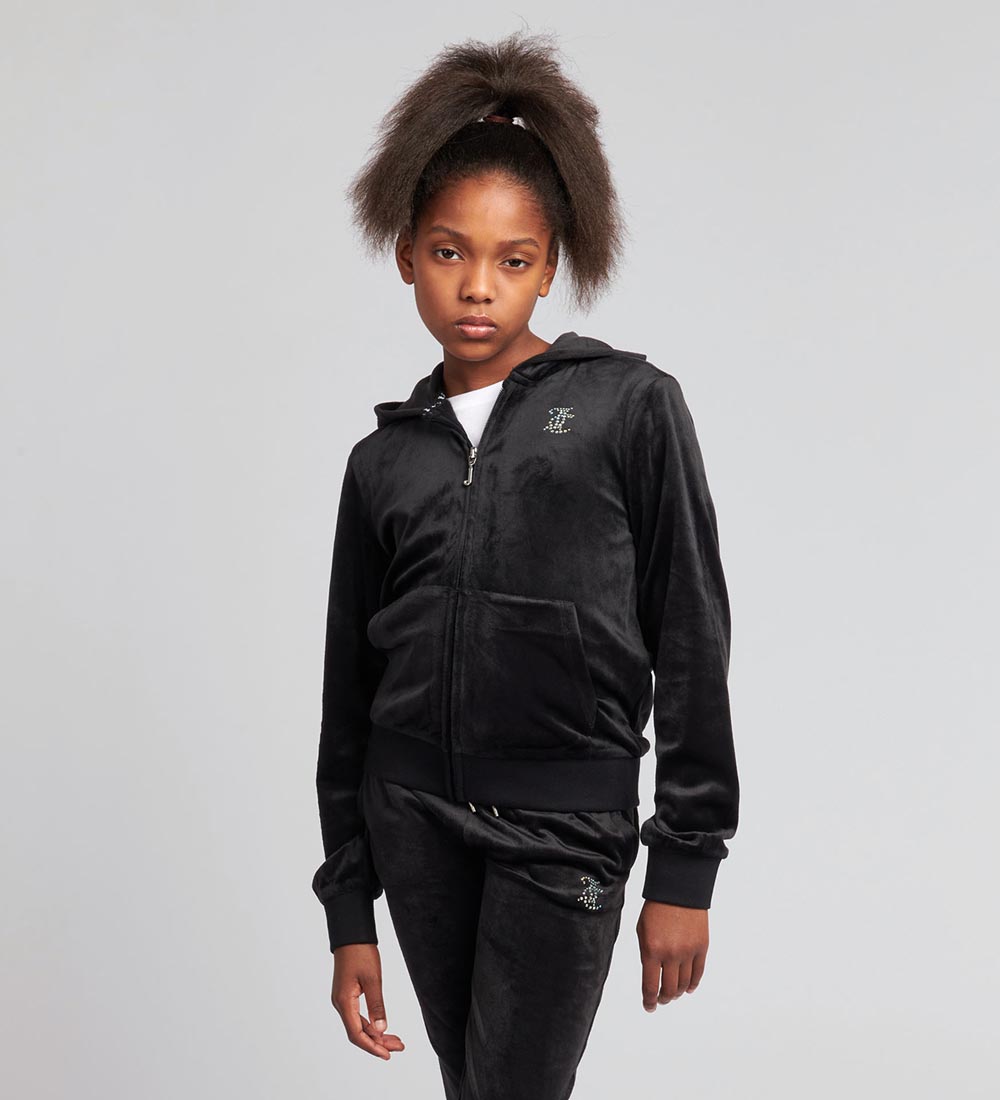 Gilet - Velours Juicy Couture - Diamant - Jet Black