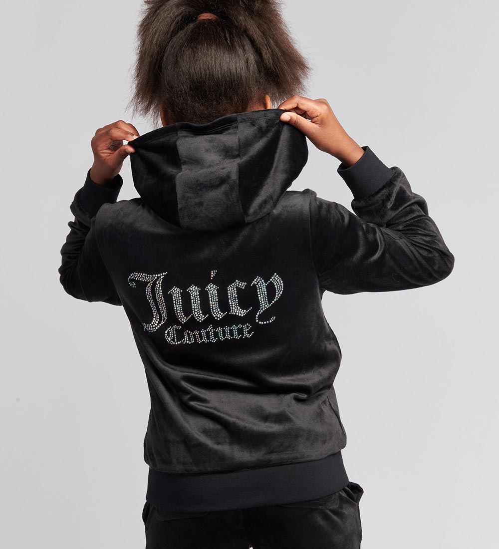 Gilet - Velours Juicy Couture - Diamant - Jet Black