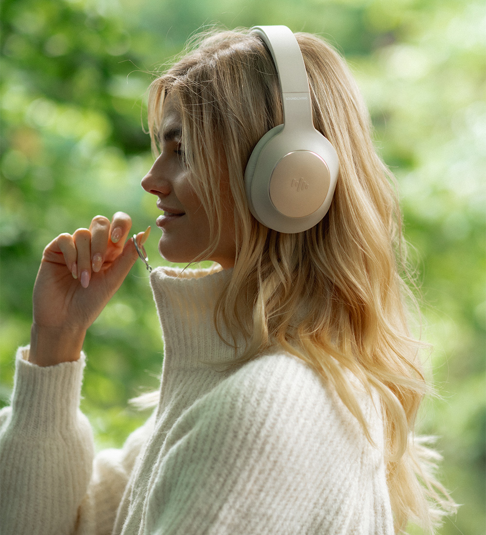Soundliving Headphones - Wave - Over-Ear - ANC - Beige
