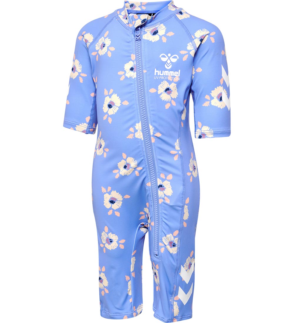 Hummel Sundgalli - HmlCala - UV 40+ - Blár/Gult Blóm
