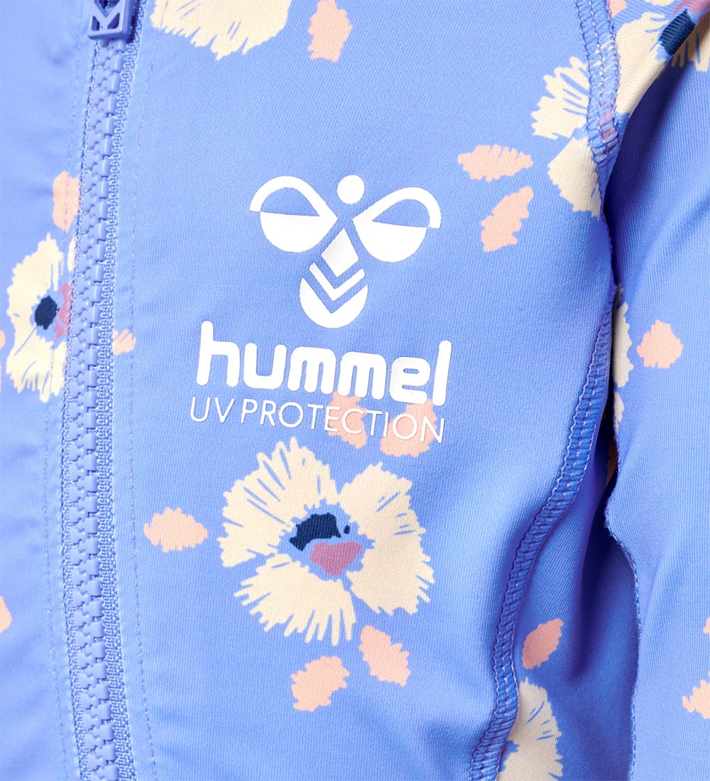 Hummel Sundgalli - HmlCala - UV 40+ - Blár/Gult Blóm