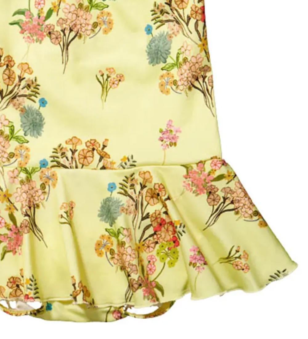 Maillot de Bain Christina Rohde - Jaune av. Fleurs