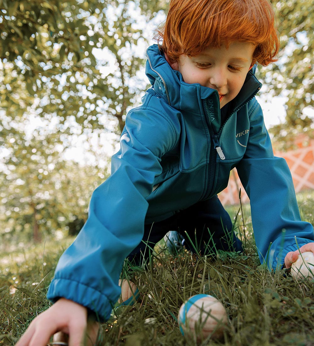 Viking Softshell Jacket w. Fleece - Play - Denim