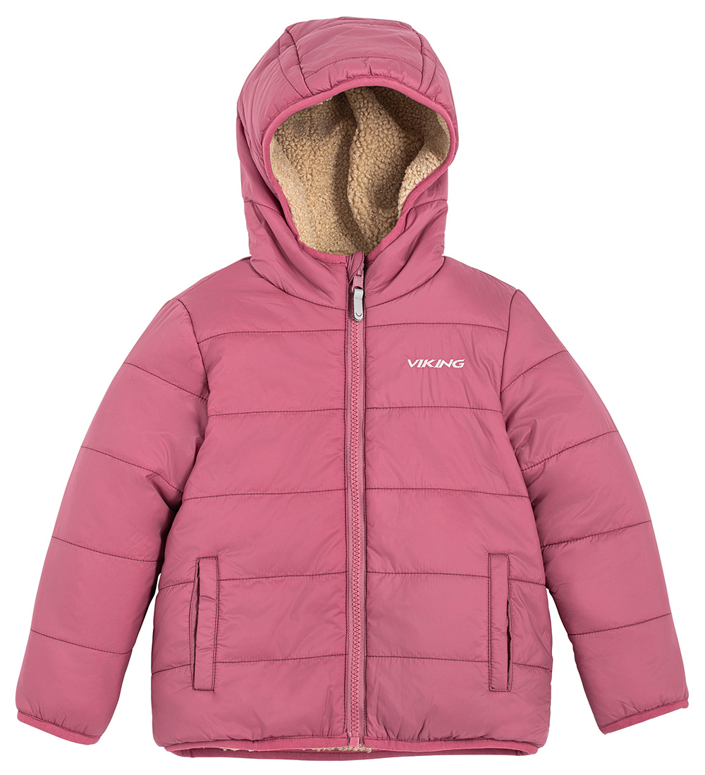 Viking Fleece Jacket - Reversible - Playtime - Plum/Beige