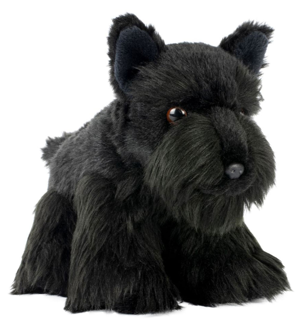 Living Nature Soft Toy - 17x13 cm. - Scottish Terrier - Black