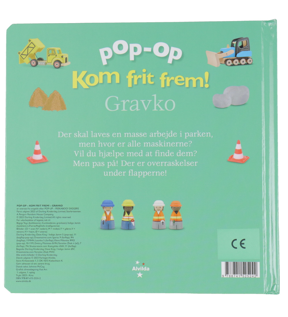 Alvilda Book - Pop-op - Come Freely - Excavator - Danish