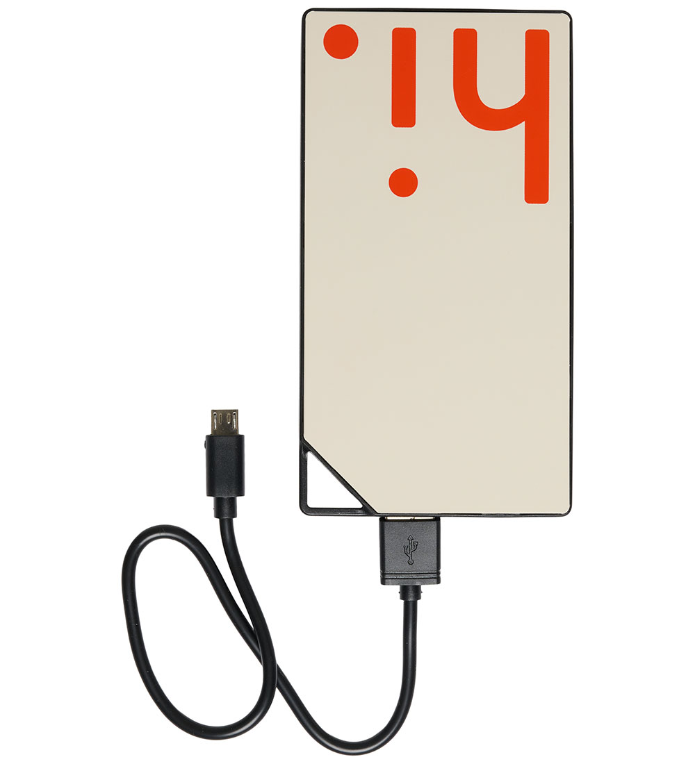 Design Letters Hleðslubanki - 8000mAh - Drapplitað