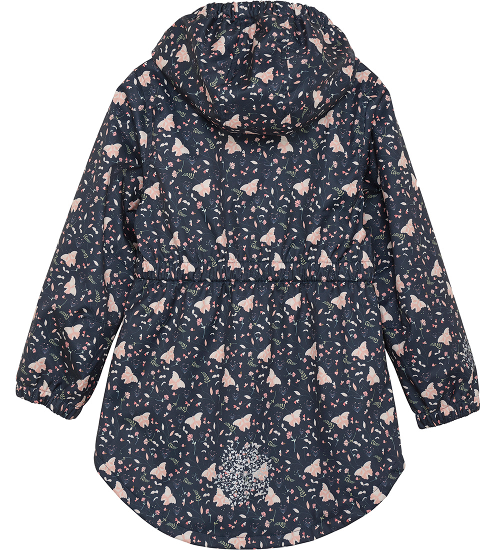 Minymo Softshell Jacket - Blue Nights w. Butterflies