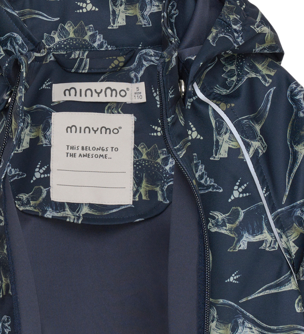 Minymo Softshell Jacket - Blue Nights w. Dinos