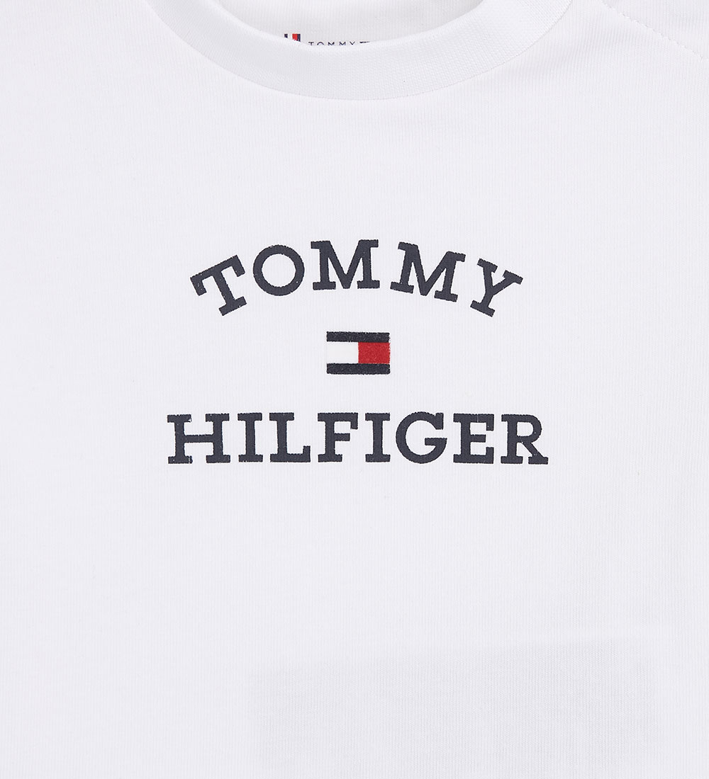 Set Tommy Hilfiger - T-Shirt/Shorts - Blanc/Marine