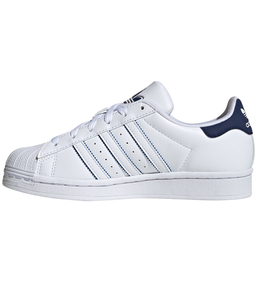 Chaussures adidas Originals - Superstar J - Blanc/Bleu