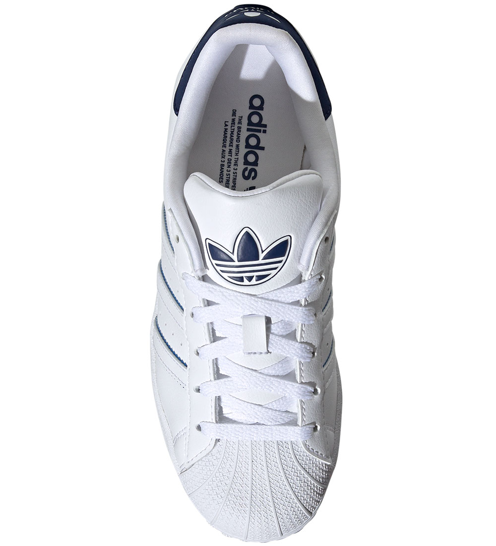 Chaussures adidas Originals - Superstar J - Blanc/Bleu