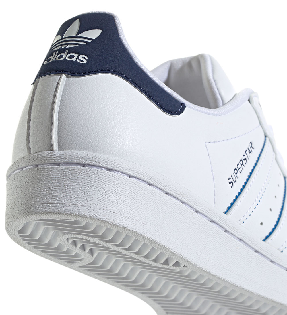 Chaussures adidas Originals - Superstar J - Blanc/Bleu