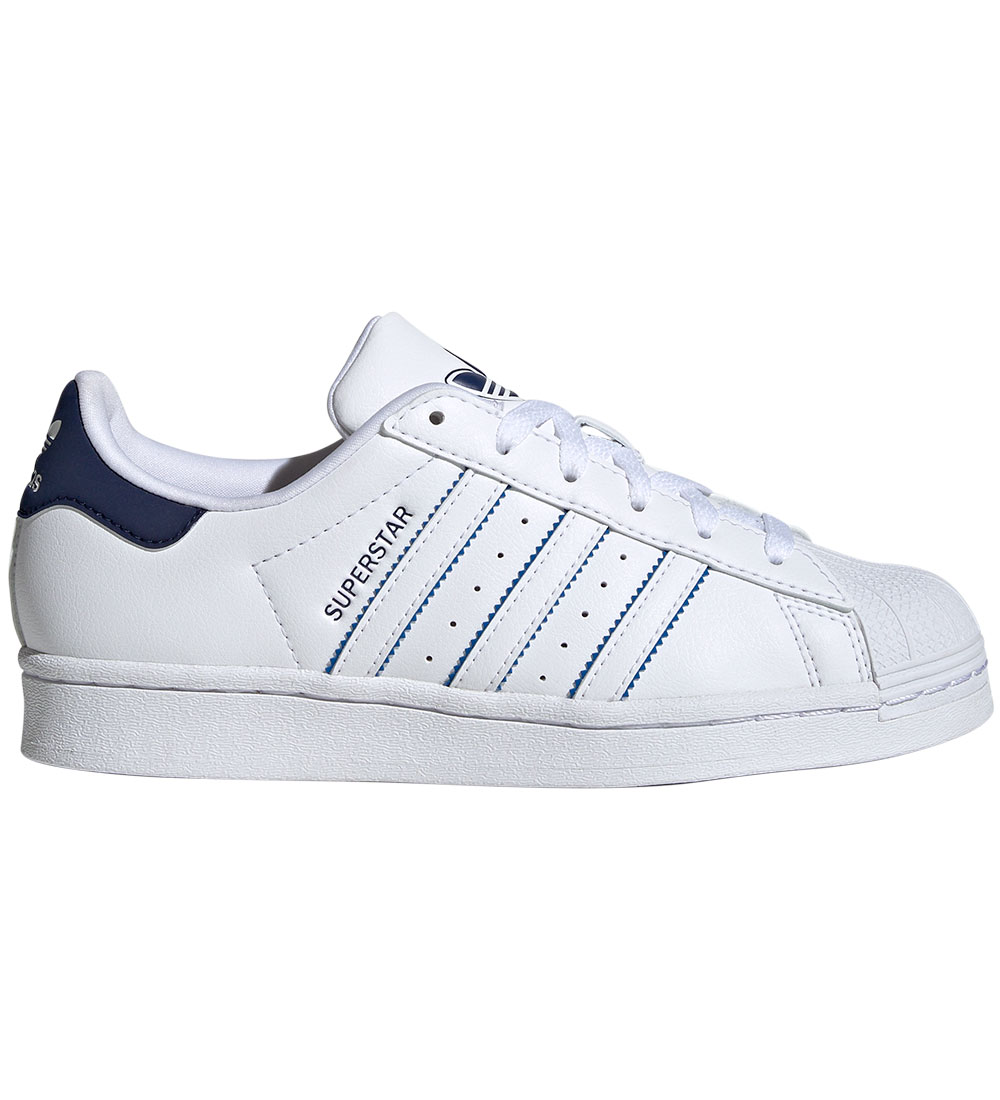 Chaussures adidas Originals - Superstar J - Blanc/Bleu