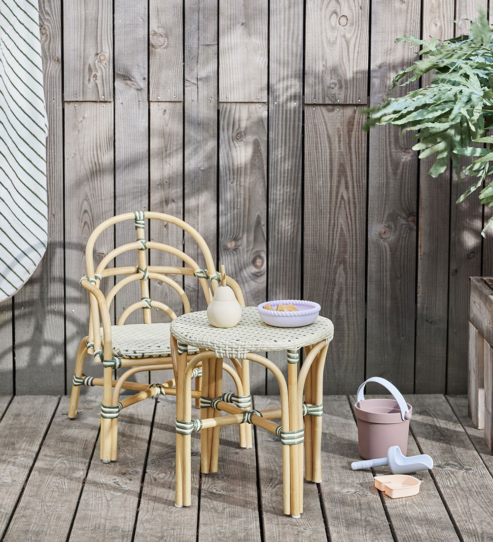 OYOY Outdoor Table - Momi Mini - 40x41 cm - Vanilla/Olive