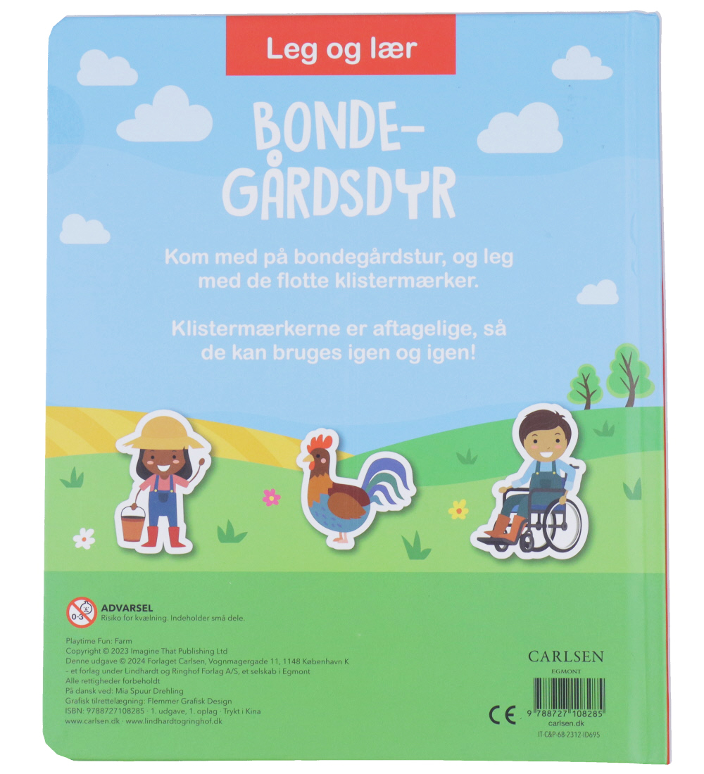 Forlaget Carlsen Sticker book - Play And Learn - Farm Animals -