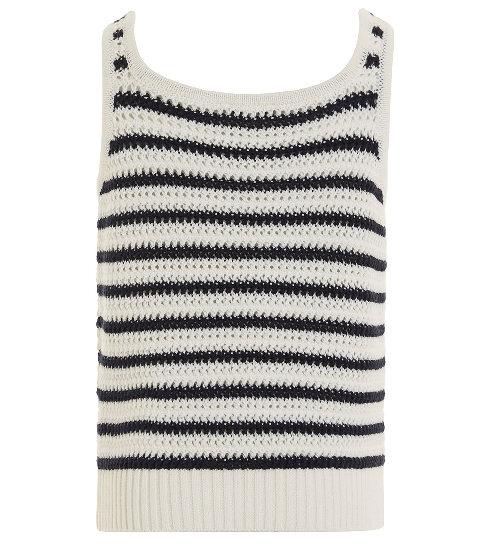 Tommy Hilfiger Topp - Stickad - Stripe Virkning - Calico/Desert 