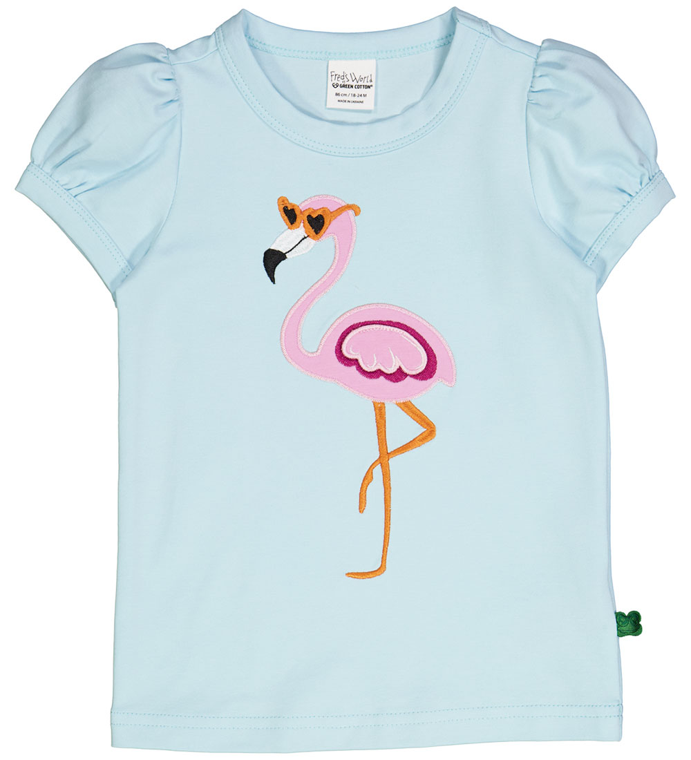 Freds World Stuttermabolur - Flamingo - Aqua