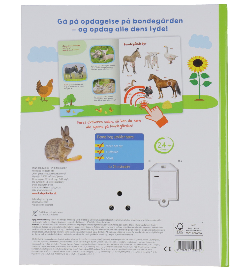 Forlaget Bolden Bok med lyd - Min Store lydbok fra gården